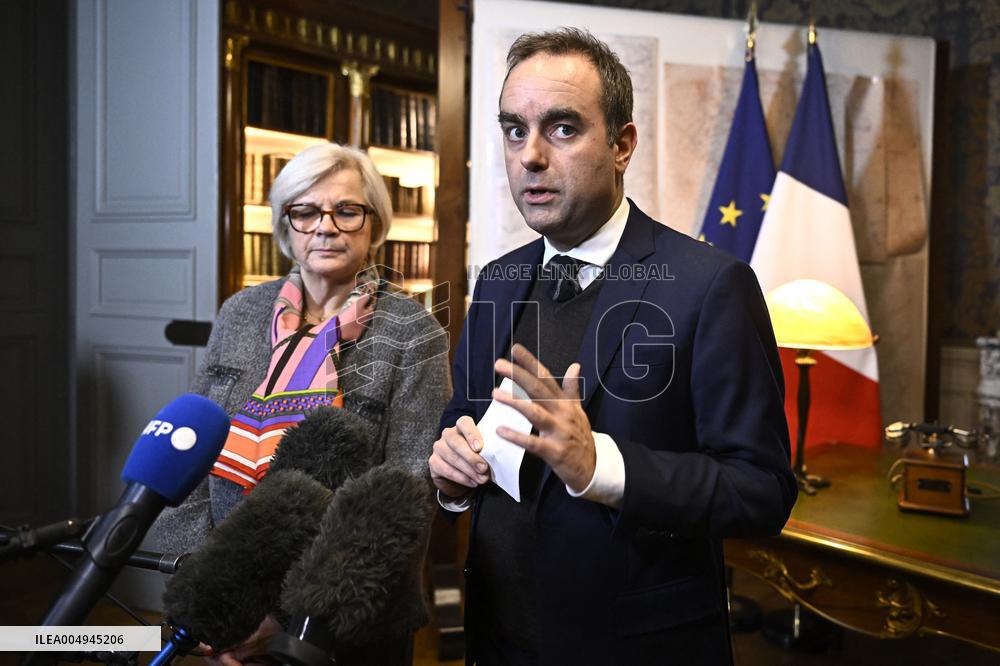 Presser of French PM Lecornu After The Defense Commission Meeting - Paris