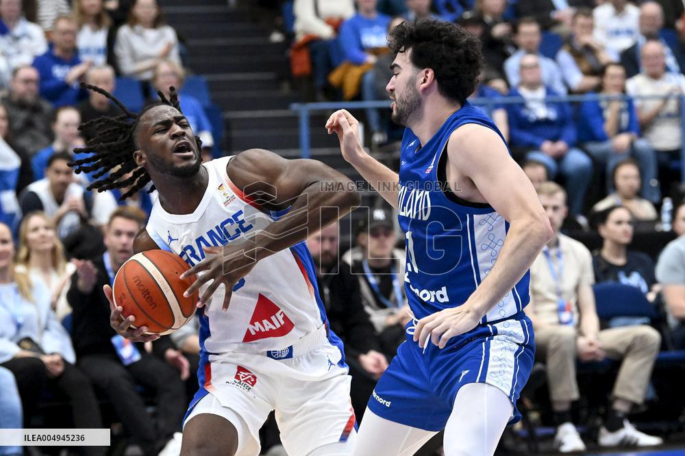 FIBA World Cup basketball qualifying match Finland vs France