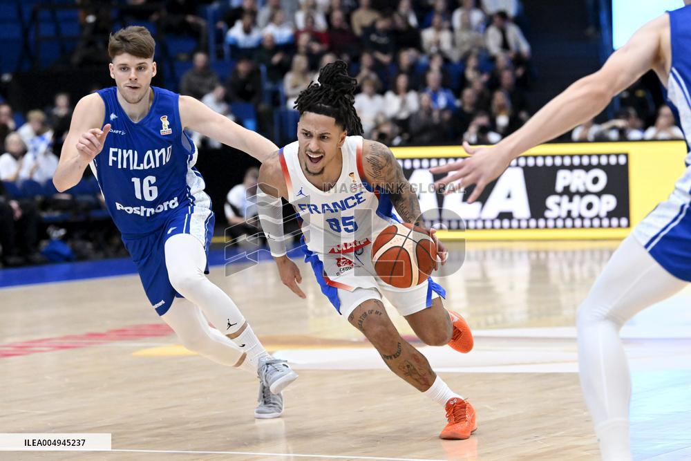FIBA World Cup basketball qualifying match Finland vs France