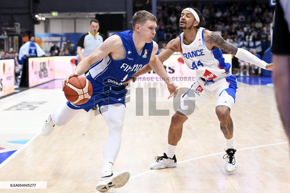 FIBA World Cup basketball qualifying match Finland vs France