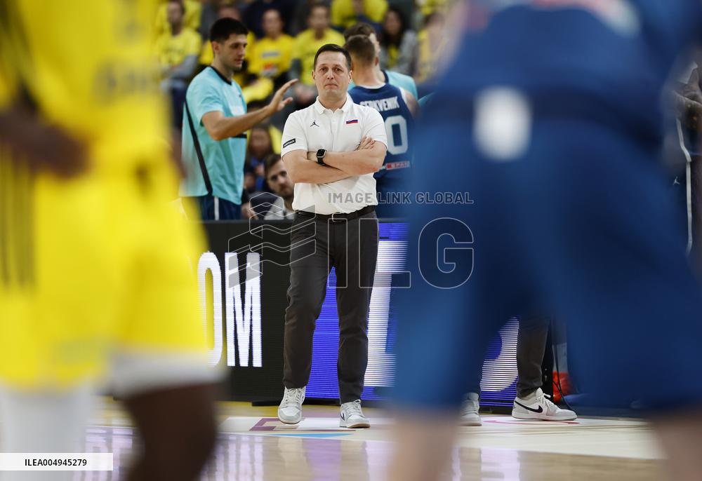 BASKETBALL WORLD CUP QUALIFYER SWEDEN-SLOVENIA