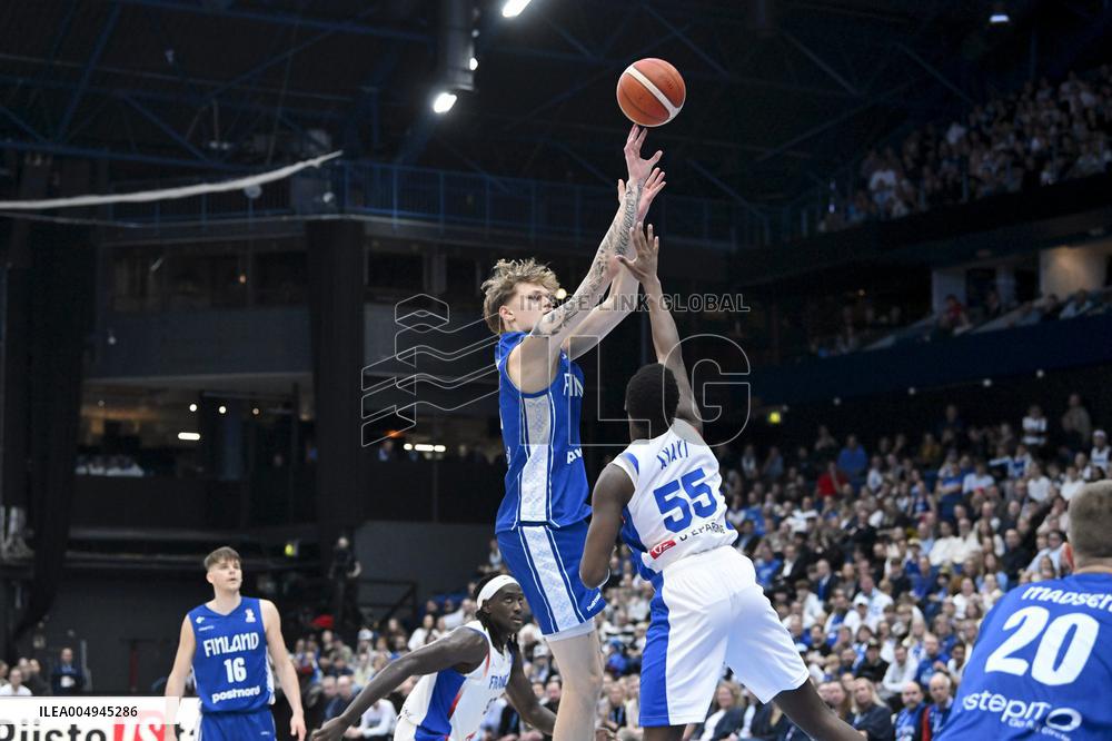 FIBA World Cup basketball qualifying match Finland vs France