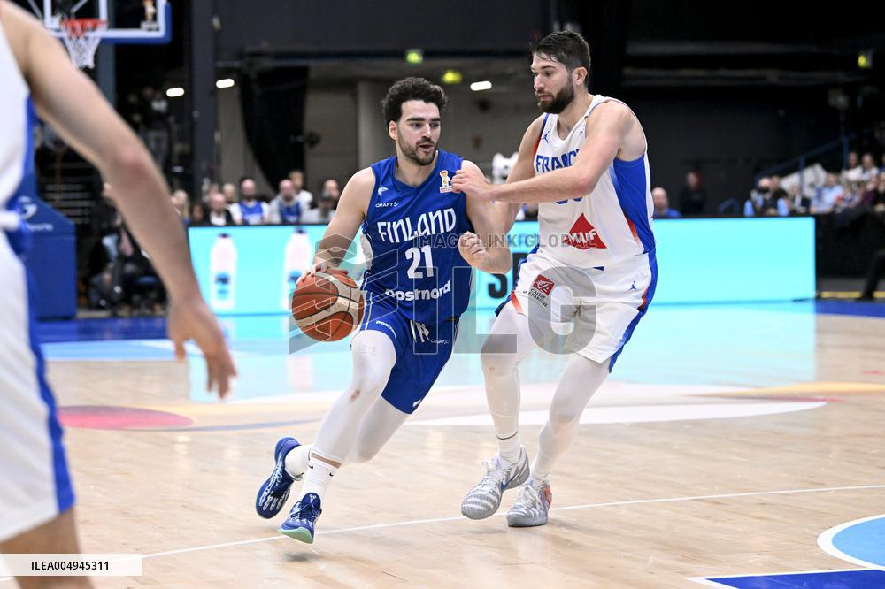 FIBA World Cup basketball qualifying match Finland vs France