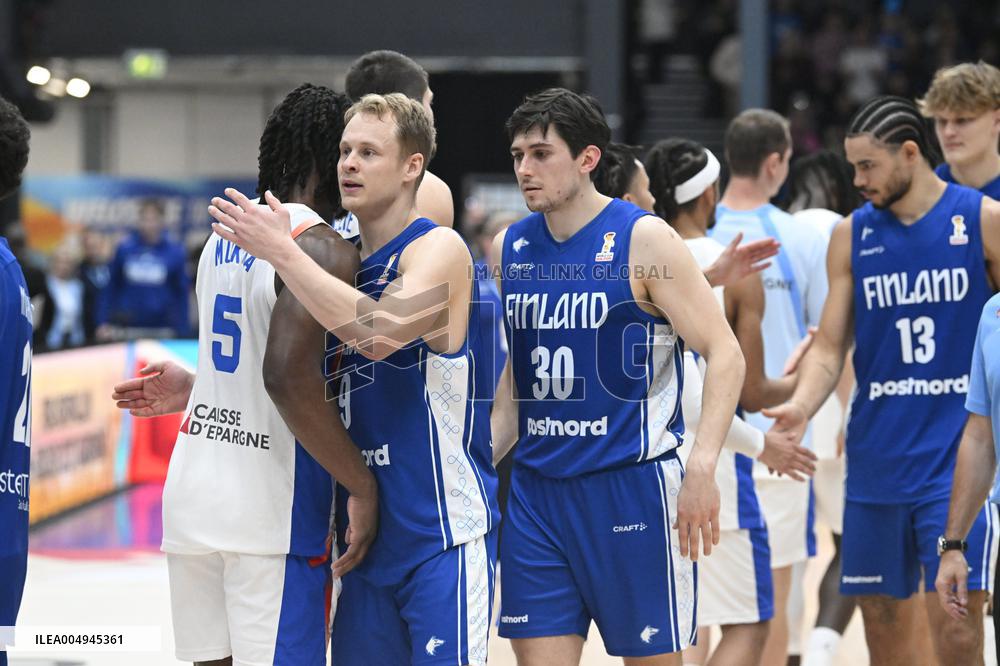 FIBA World Cup basketball qualifying match Finland vs France