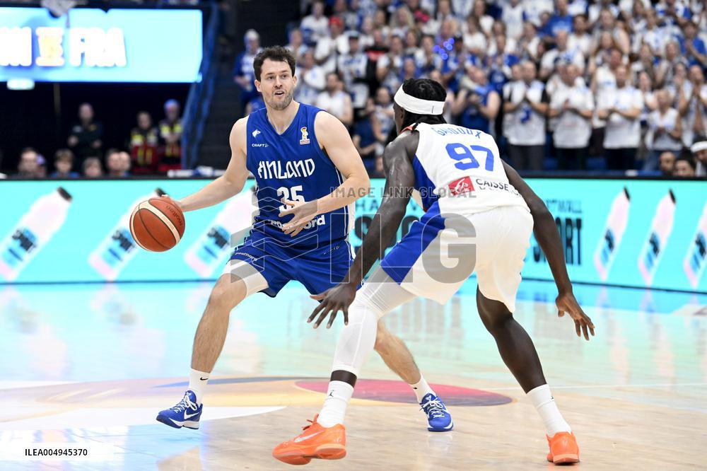 FIBA World Cup basketball qualifying match Finland vs France