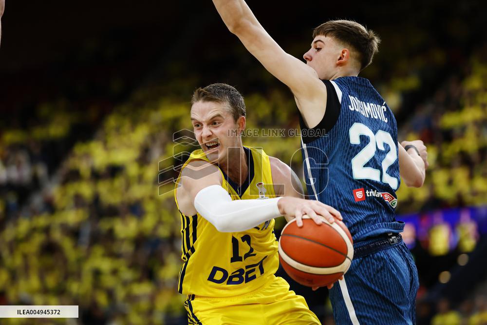 BASKETBALL WORLD CUP QUALIFYER SWEDEN-SLOVENIA