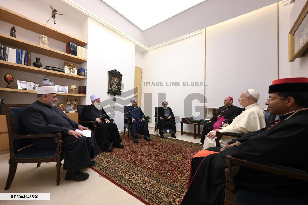 Pope Leo XIV Meets Muslim and Druze Religious Leaders - Lebanon