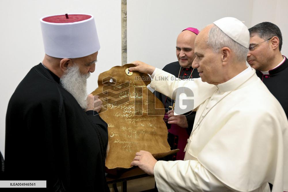 Pope Leo XIV Meets Muslim and Druze Religious Leaders - Lebanon