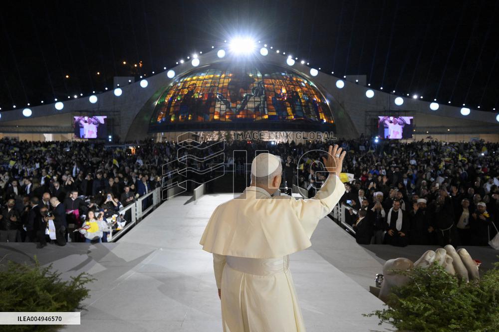 Pope Leo XIV Meets With Young People in Bkerke - Lebanon