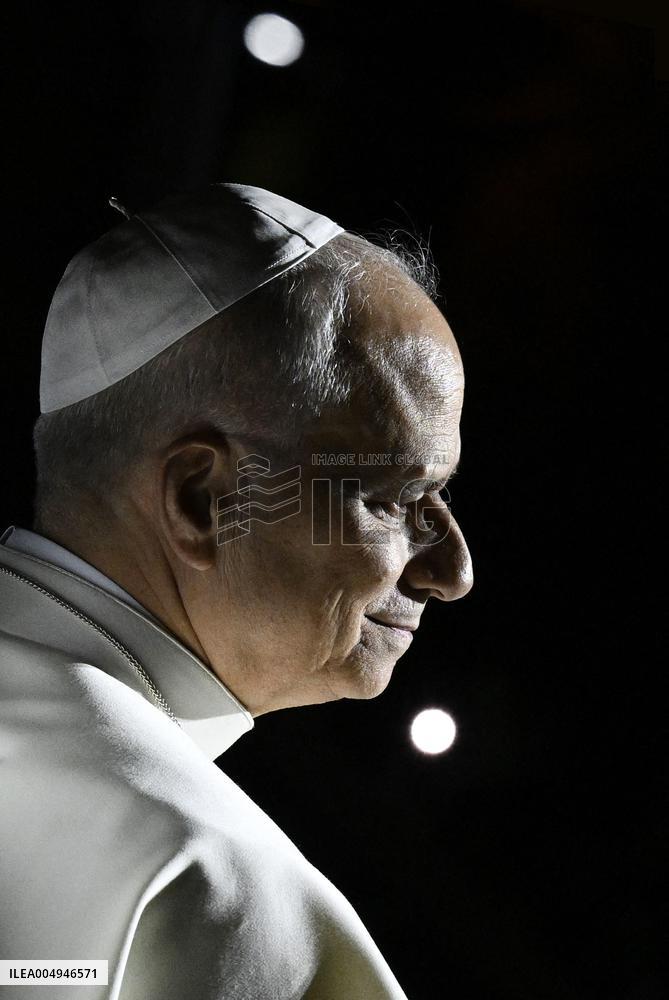 Pope Leo XIV Meets With Young People in Bkerke - Lebanon