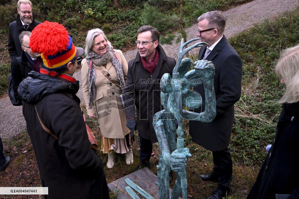 Finnish and Swedish Prime Ministers visit Hanasaari Cultural Center