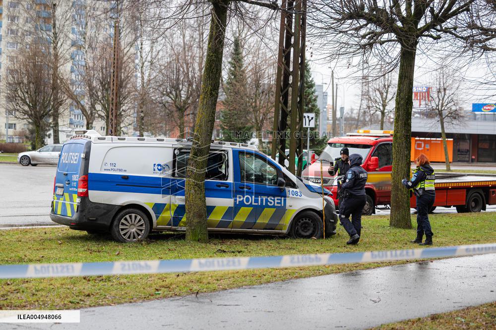 Traffic accident involving police