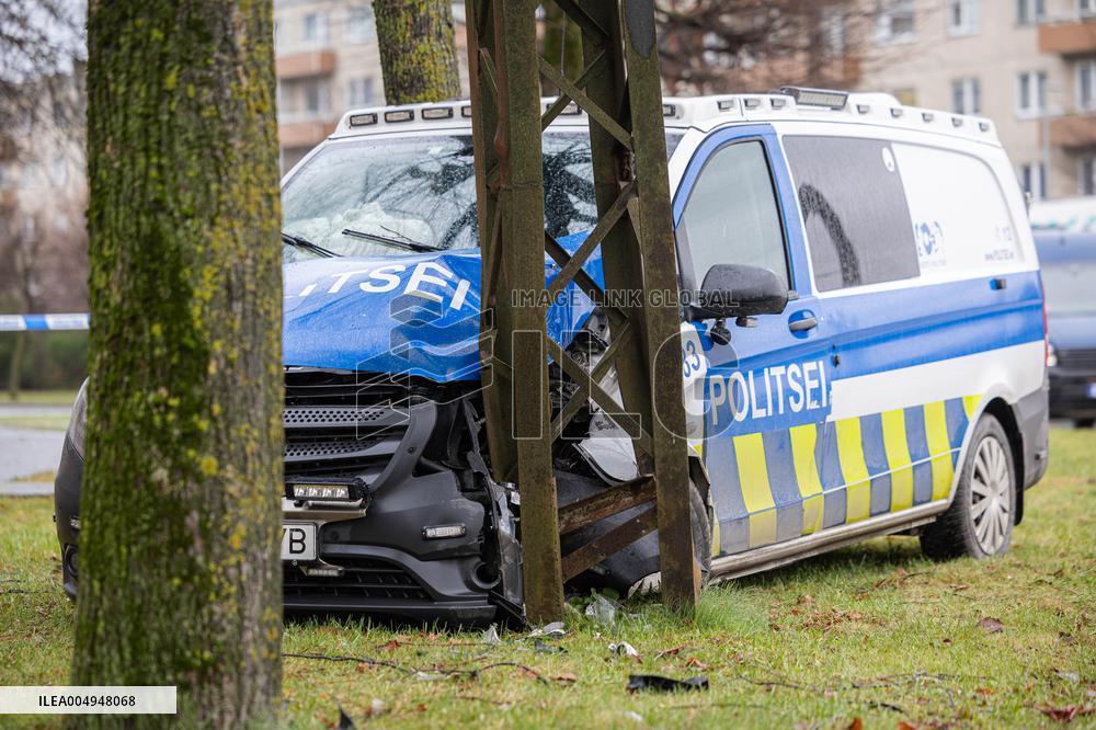 Traffic accident involving police