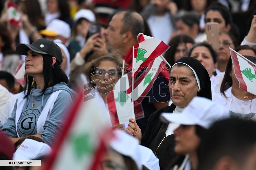 Pope Leo XIV Leads A Holy Mass at Beirut's Waterfront - Lebanon