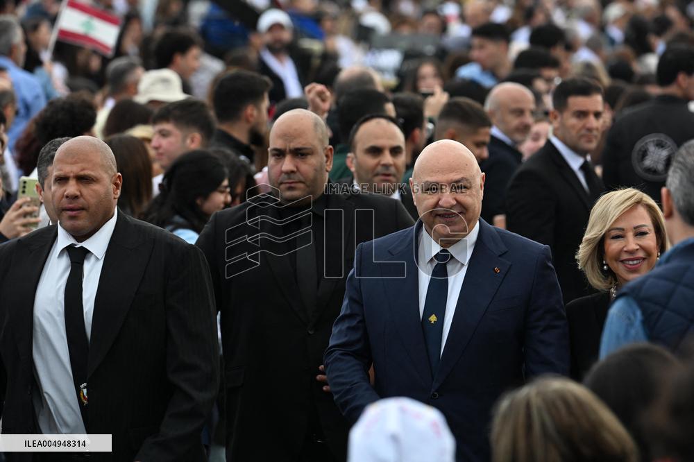 Pope Leo XIV Leads A Holy Mass at Beirut's Waterfront - Lebanon