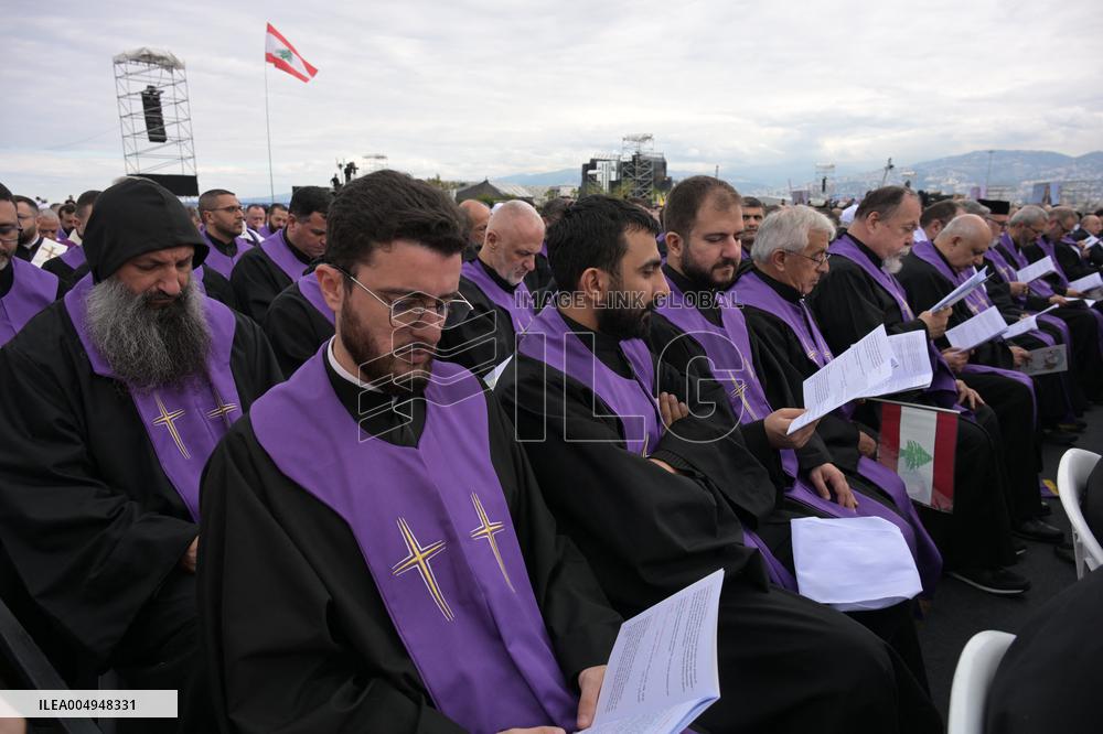 Pope Leo XIV Leads A Holy Mass at Beirut's Waterfront - Lebanon