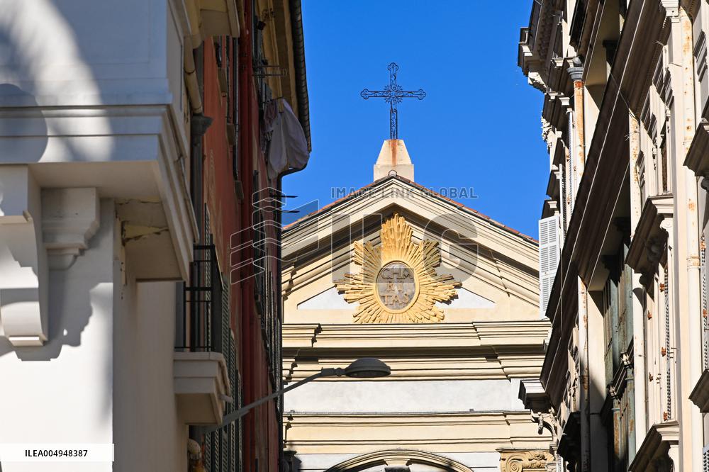 Illustration - South of France During Christmas Season