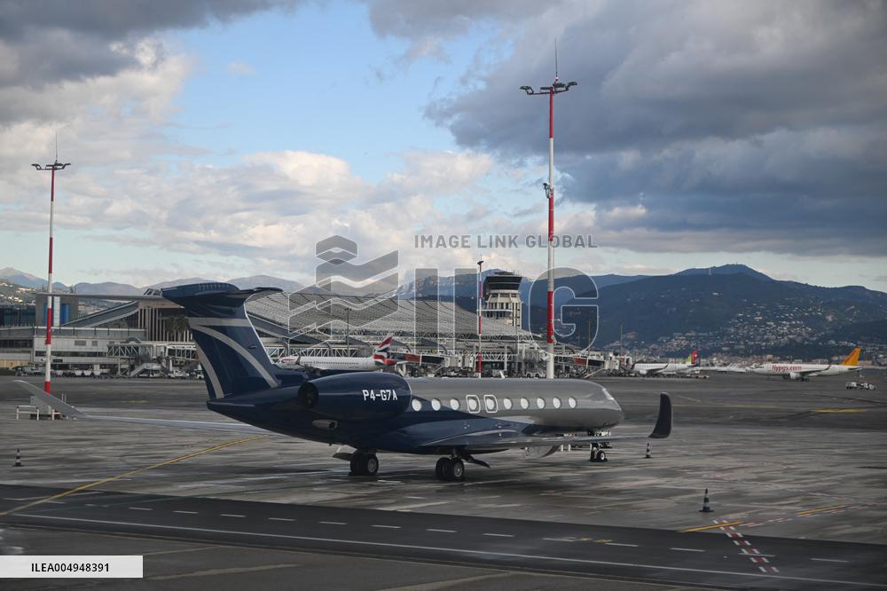 Illustration - South of France During Christmas Season