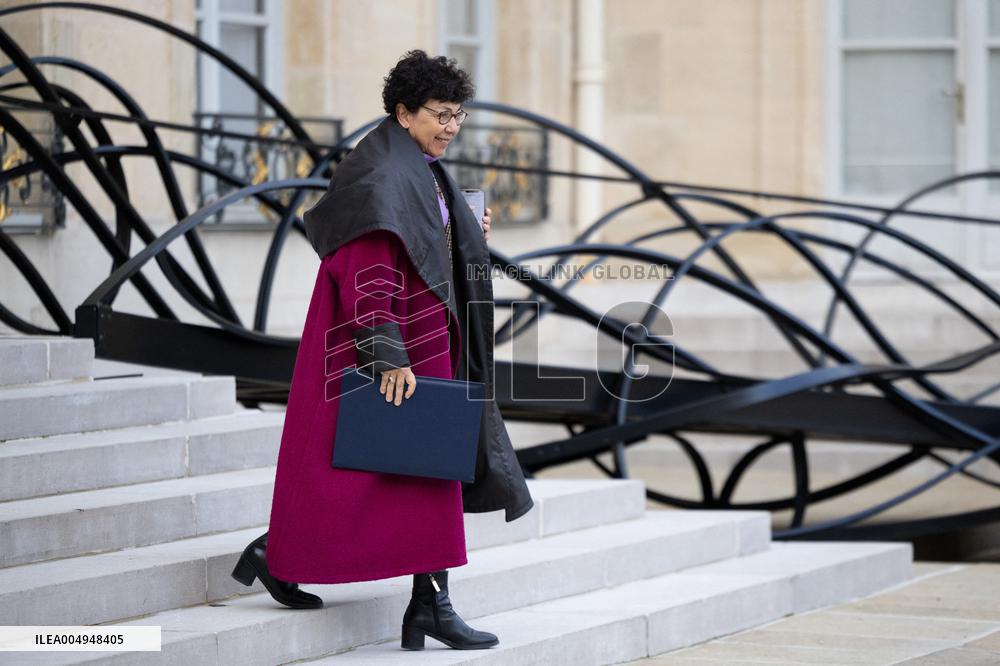 Weekly cabinet meeting at the Elysee Palace - Paris