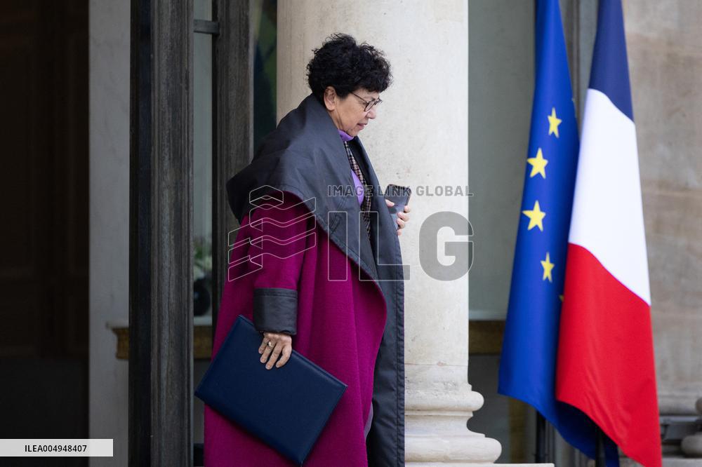 Weekly cabinet meeting at the Elysee Palace - Paris