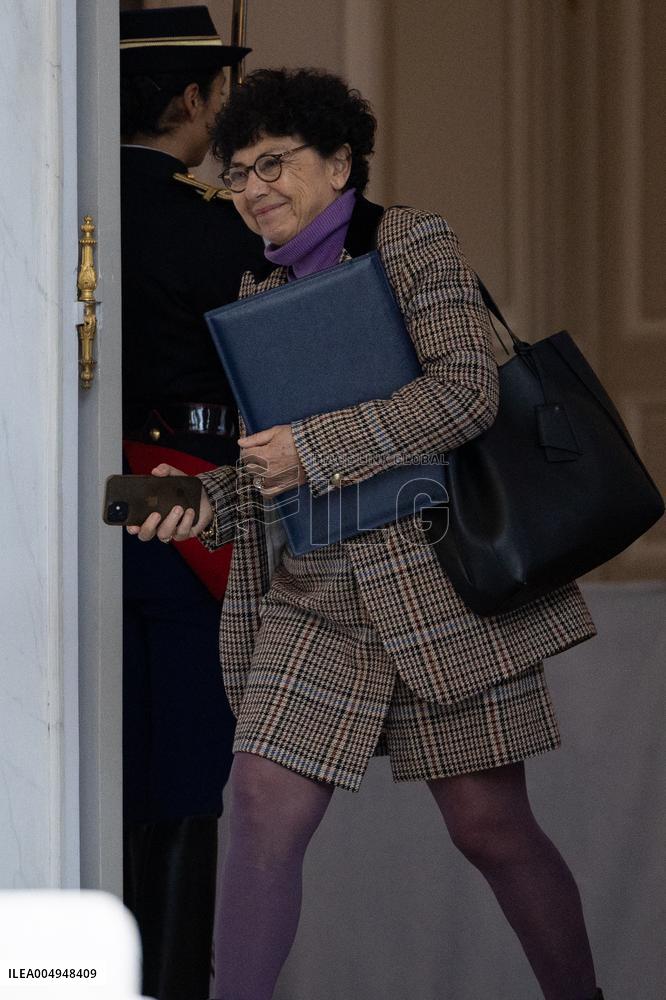 Weekly cabinet meeting at the Elysee Palace - Paris