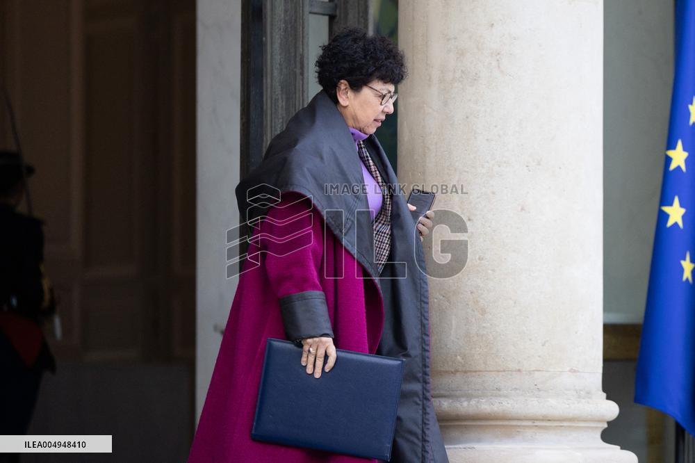 Weekly cabinet meeting at the Elysee Palace - Paris