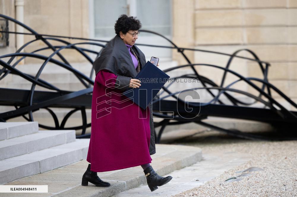 Weekly cabinet meeting at the Elysee Palace - Paris