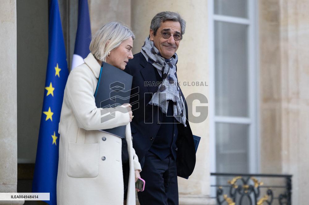 Weekly cabinet meeting at the Elysee Palace - Paris