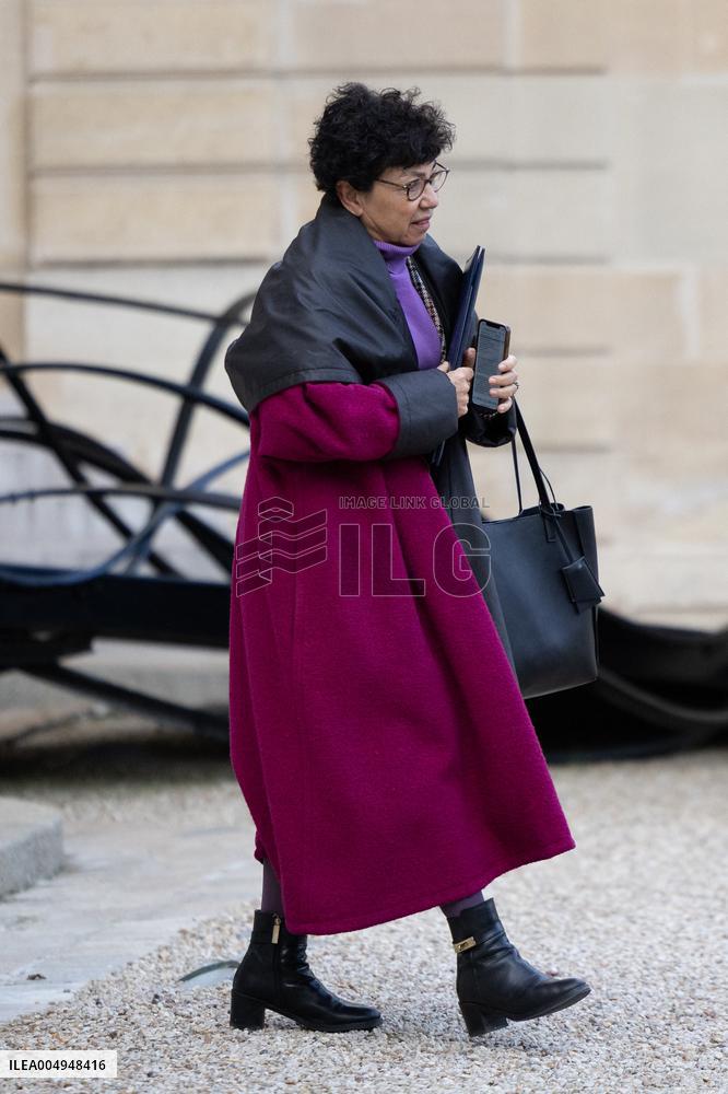 Weekly cabinet meeting at the Elysee Palace - Paris