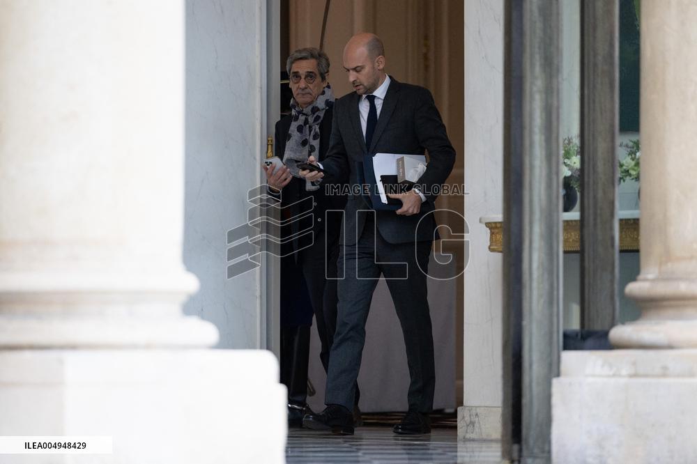 Weekly cabinet meeting at the Elysee Palace - Paris