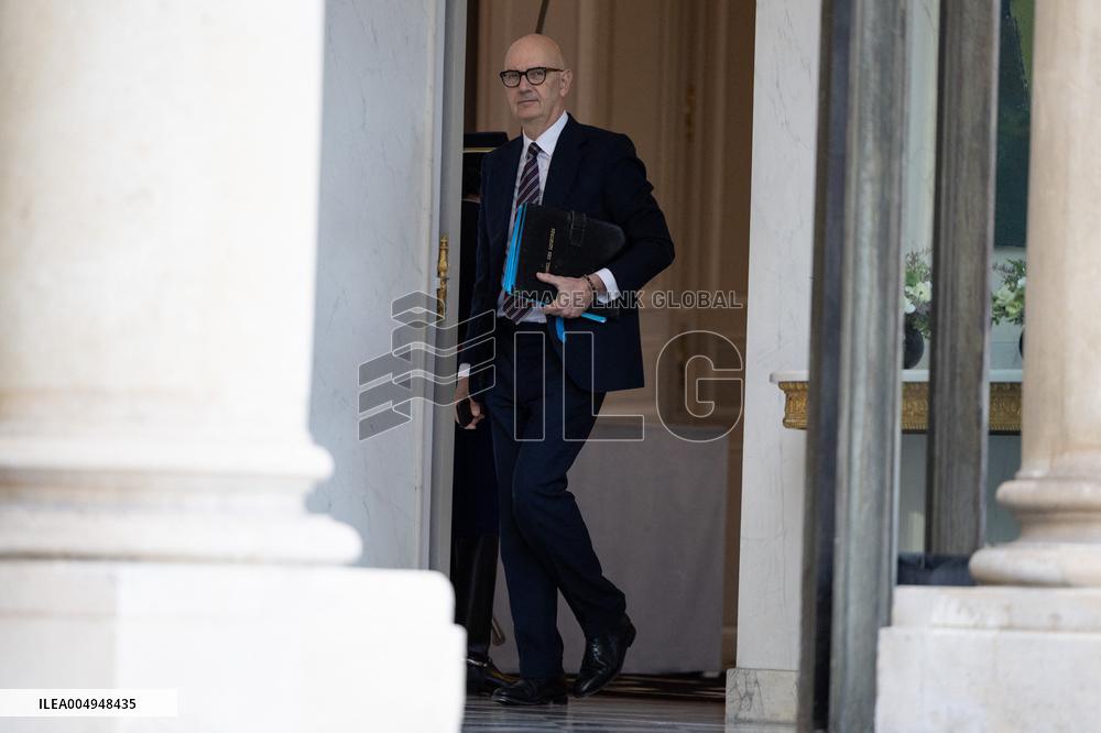 Weekly cabinet meeting at the Elysee Palace - Paris