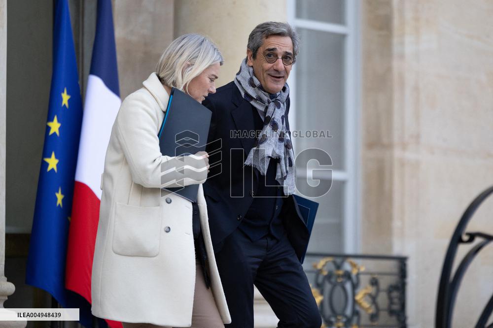 Weekly cabinet meeting at the Elysee Palace - Paris