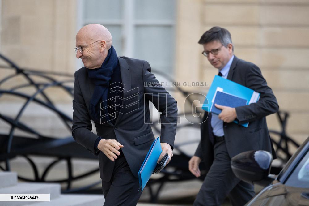 Weekly cabinet meeting at the Elysee Palace - Paris
