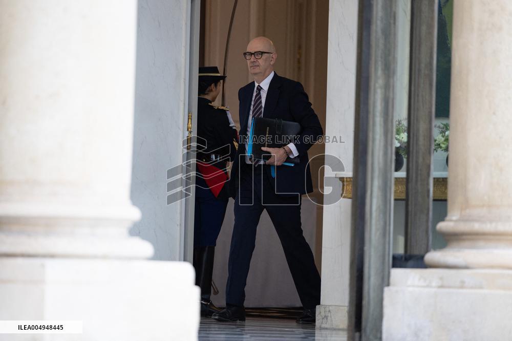 Weekly cabinet meeting at the Elysee Palace - Paris
