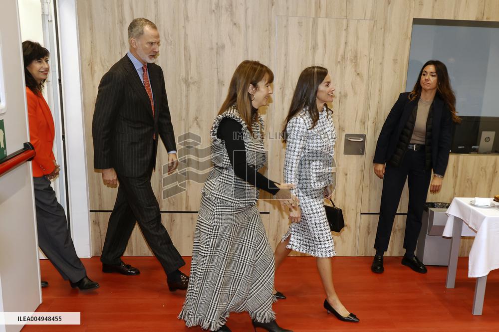 Royal Couple Meet With 15 Women Survivors Of Human Trafficking - Madrid