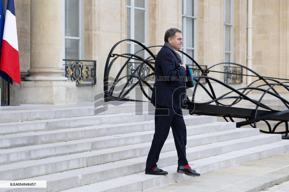 Weekly cabinet meeting at the Elysee Palace - Paris