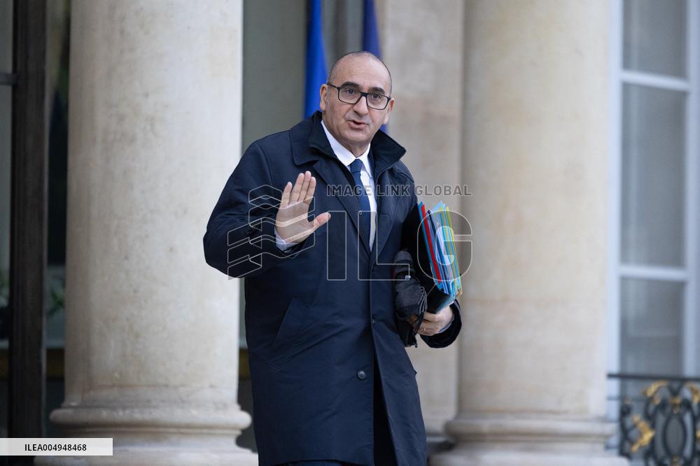 Weekly cabinet meeting at the Elysee Palace - Paris