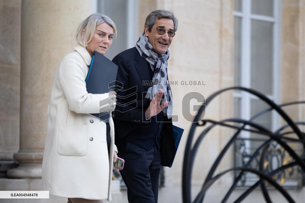 Weekly cabinet meeting at the Elysee Palace - Paris