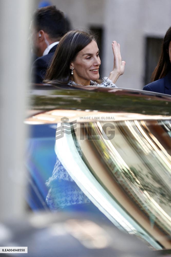 Royal Couple Meet With 15 Women Survivors Of Human Trafficking - Madrid