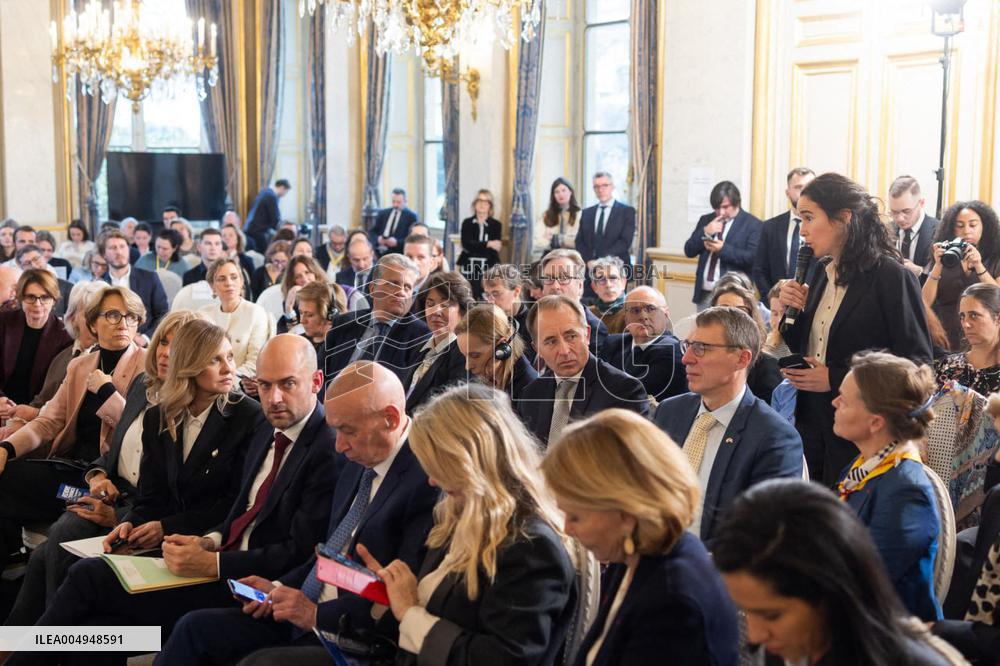 Olena Zelenska at Bring Kids Back - Paris