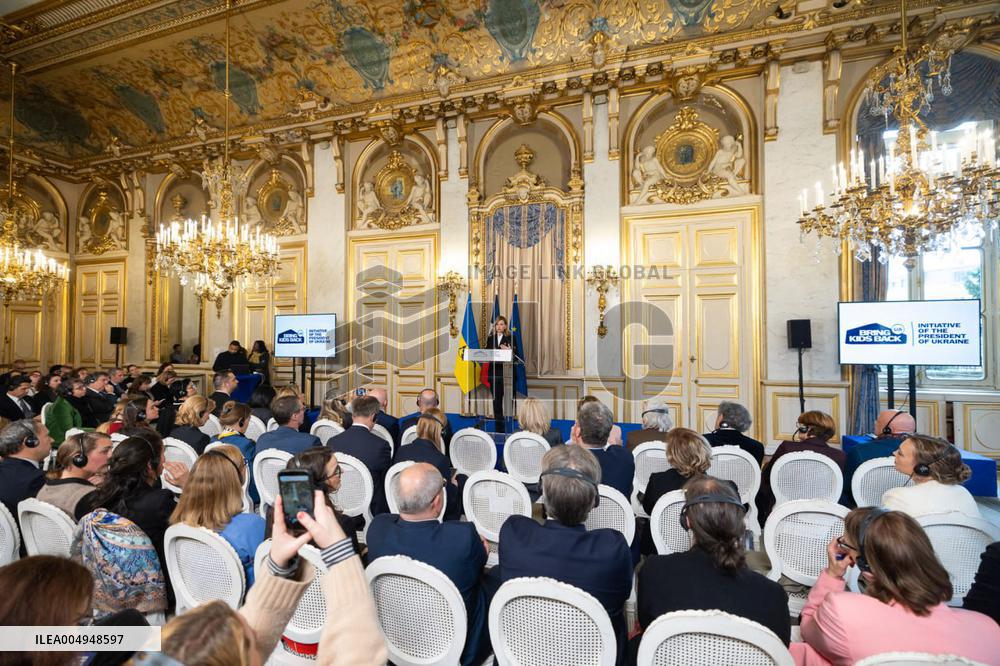 Olena Zelenska at Bring Kids Back - Paris