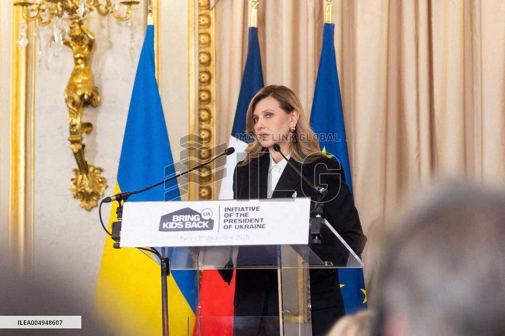 Olena Zelenska at Bring Kids Back - Paris