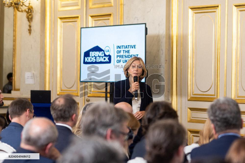 Olena Zelenska at Bring Kids Back - Paris