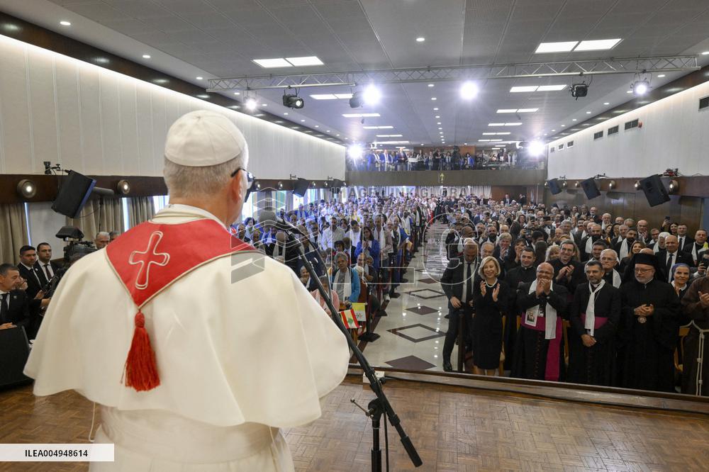 Pope Leo XIV Visits the La Croix Hospital - Lebanon