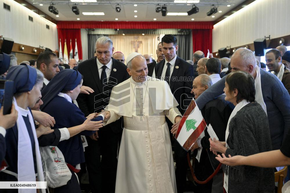 Pope Leo XIV Visits the La Croix Hospital - Lebanon