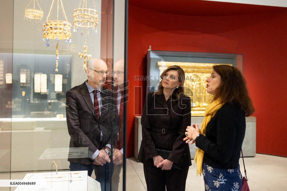 Olena Zelenska at Cluny Museum - Paris