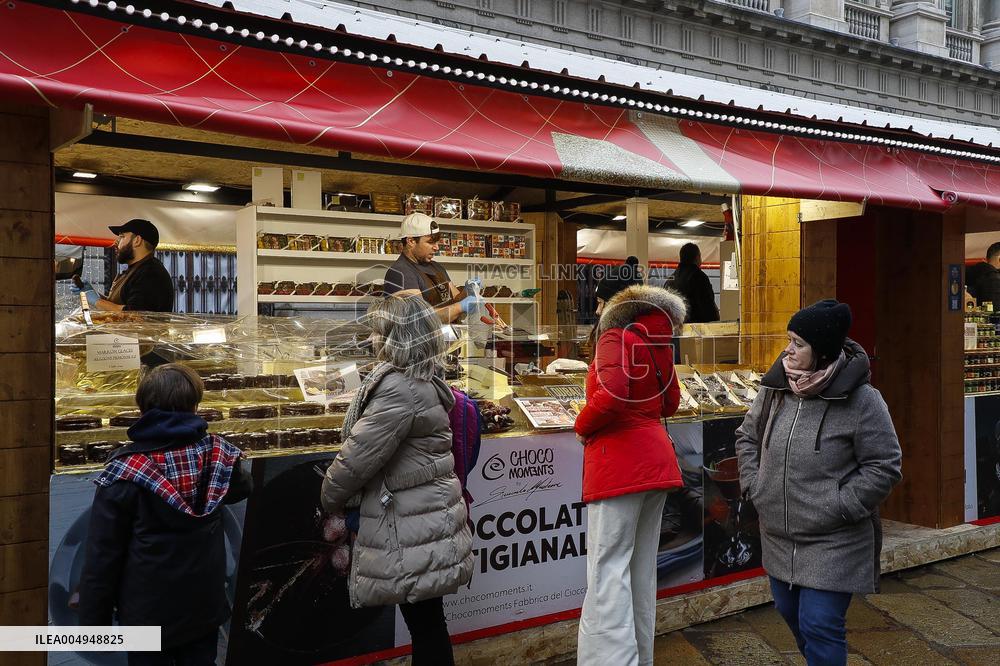 Opening of the Christmas markets in Piazza Duomo - Milan
