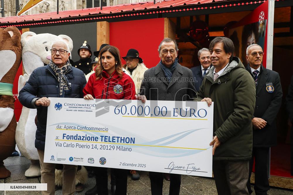 Opening of the Christmas markets in Piazza Duomo - Milan