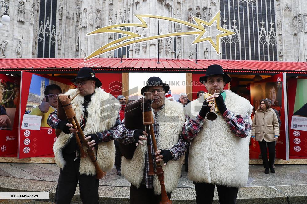 Opening of the Christmas markets in Piazza Duomo - Milan