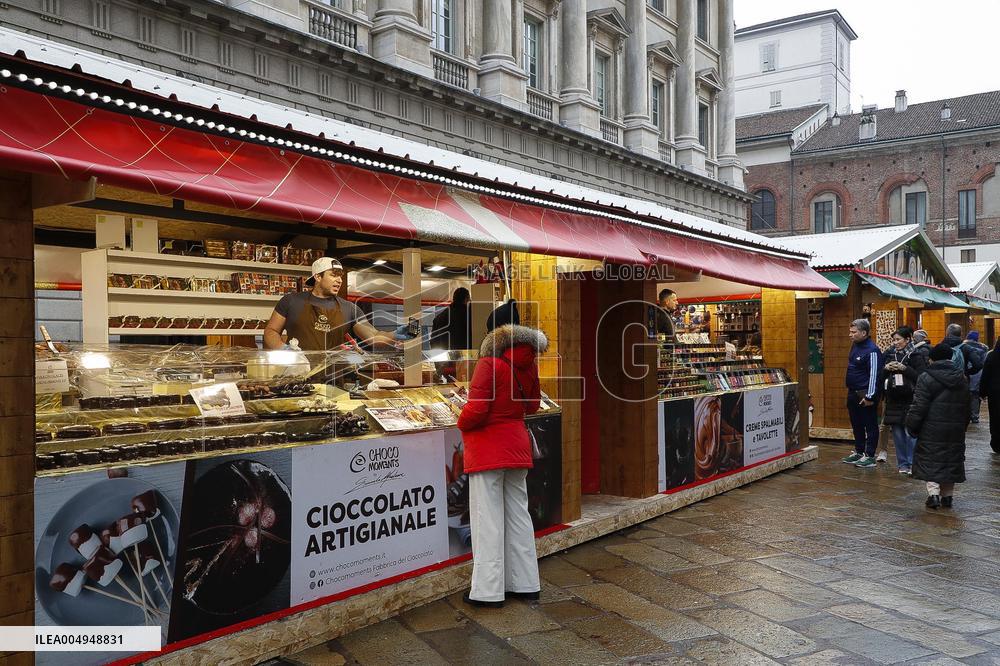 Opening of the Christmas markets in Piazza Duomo - Milan